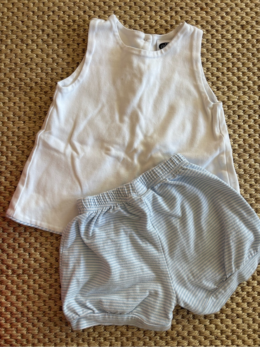 Blue and White Stripped Boys Playset